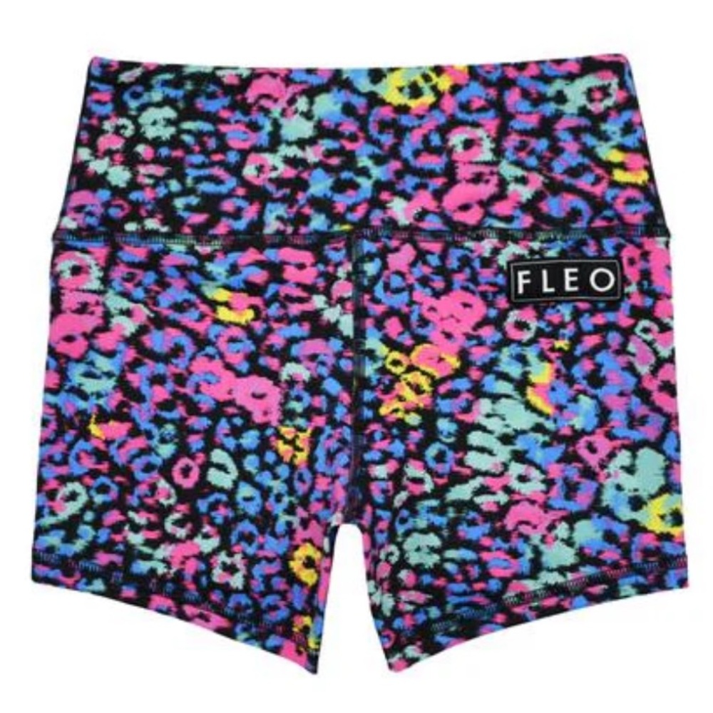 FLEO Miami Leopard Shorts (Power High-rise) Medium